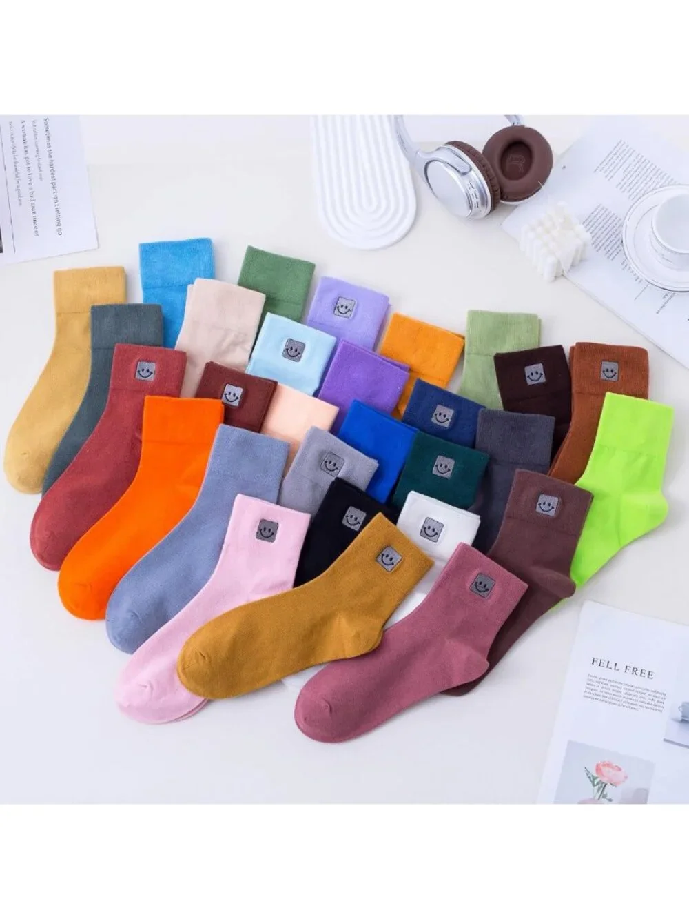 Soft Comfy Cotton Breathable Ankle Mini Crew Bootie Socks for Women - 5-10 Pairs